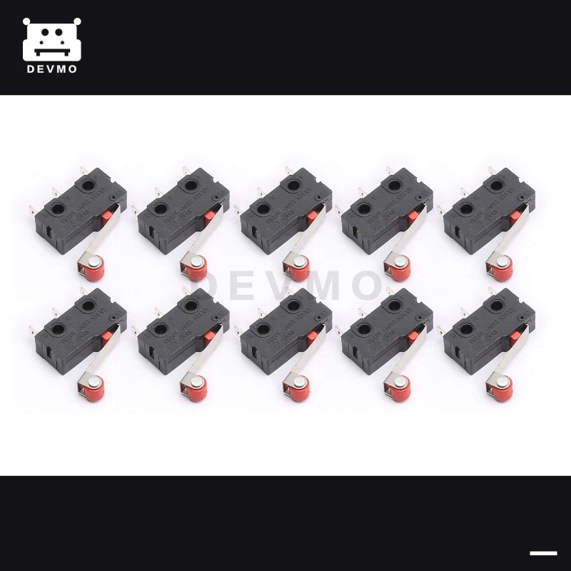 DEVMO 10PCS KW12-3 Micro Roller Lever Arm Normally Open Close Limit Switch for 3D Printer Part Endstop - Image 2